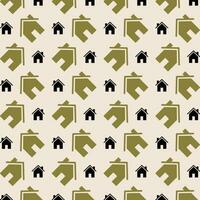 House neutral color repeating trendy pattern vector illustration background