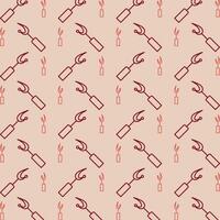 Seam Ripper repeating red pattern abstract beautiful vector illustration background