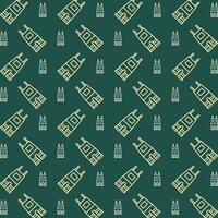 Dungarees vector design repeating trendy pattern illustration background