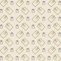 Wallet neutral color repeating trendy pattern vector illustration background