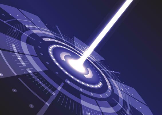 Ring radar vector of abstract wireless