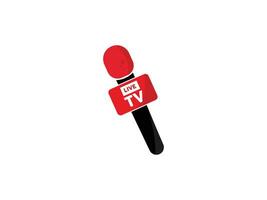 Microphone Live News vector