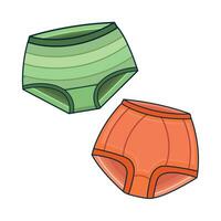 illustration of underwear vector