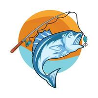 illustration of fishing vector