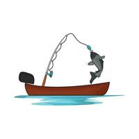 illustration of fishing vector