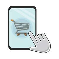 illustration of shopping cart vector