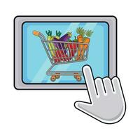 illustration of shopping cart vector