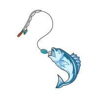 fishing rod illustration vector