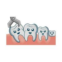 illustration of tooth extraction vector