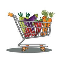 illustration of shopping cart vector