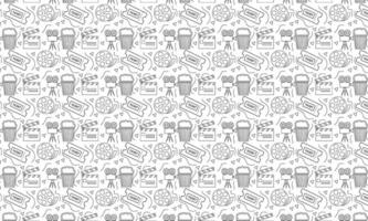 Vector Library and Online Library pattern. Library and Online Library seamless background