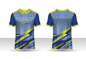 camiseta deporte diseño modelo para fútbol jersey, fútbol americano equipo y tanque parte superior para baloncesto jersey. deporte uniforme en frente y espalda vista. camiseta burlarse de arriba para deporte club. vector ilustración.