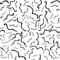 Seamless pattern with sketch squiggle vector