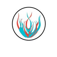 un logo para un empresa ese hace fuego vector