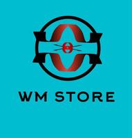 the logo for wm store vector