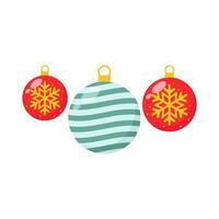 christmas ball decoration illustration vector