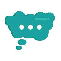 cloud speech bubble  communication illustration vector