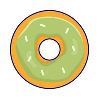 donut glazed sweet illustration vector