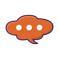 cloud speech bubble communication illustration vector