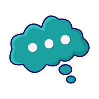 cloud speech bubble communication illustration vector