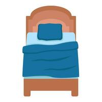 single bed illustration vector