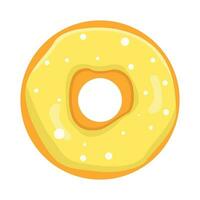 donut glazed sweet illustration vector