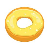 donut glazed sweet dessert illustration vector