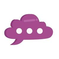 cloud speech bubble communication illustration vector