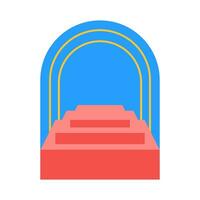 podium stage with background illustration vector
