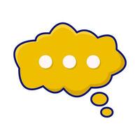 cloud speech bubble communication illustration vector