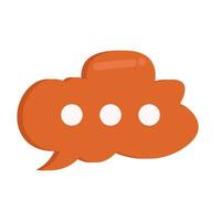 cloud speech bubble communication illustration vector