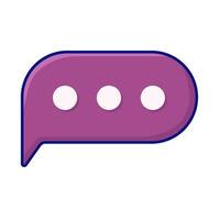 speech bubble communication illustration vector