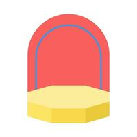 podium stage with background  illustration vector