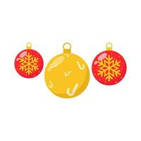 christmas ball decoration illustration vector