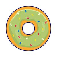 donut glazed sweet dessert illustration vector