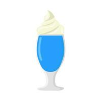 milkshake vanilla  illustration vector