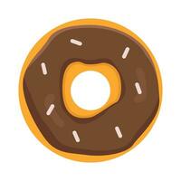 donut glazed sweet dessert illustration vector