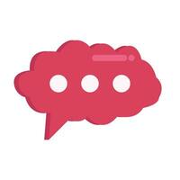 cloud speech bubble communication illustration vector