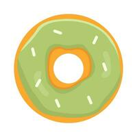 donut glazed sweet illustration vector