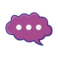 cloud speech bubble communication illustration vector