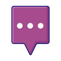 speech bubble communication illustration vector