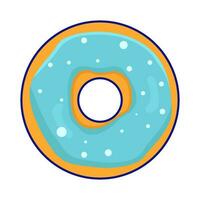 donut glazed sweet dessert illustration vector