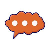 cloud speech bubble communication illustration vector