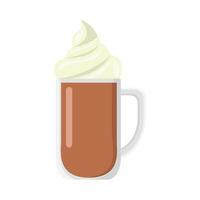 milkshake chocolate illustration vector