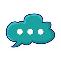 cloud speech bubble communication illustration vector