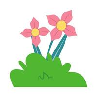 ilustración de planta de flor vector