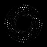 dotted circular element design with silver color.silver glitter element with circular composition vector