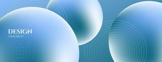 fluid gradient background. abstract bubble gradient banner background with lines vector