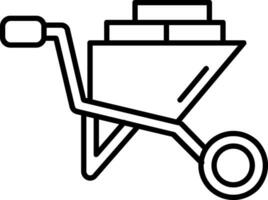 Cart Line Icon vector