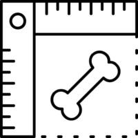 Ruler Line Icon vector